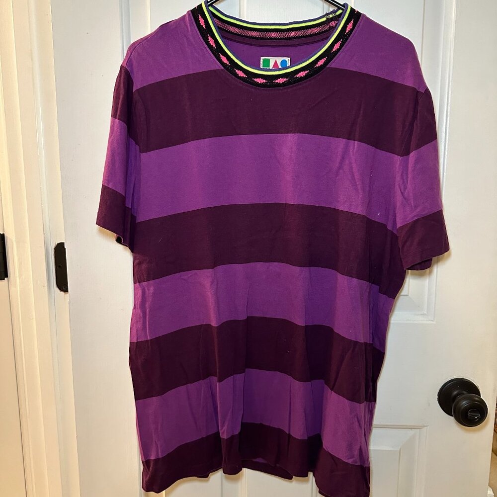 Purple Striped Tee Shirt